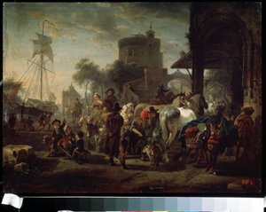 La foire aux chevaux - Jacques Francois Joseph Swebach
