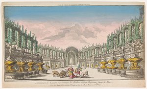 Vue du jardin de Circé - Jacques Gabriel Huquier