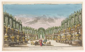 Vue sur le jardin de Circé - Jacques Gabriel Huquier