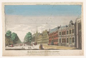 Vue sur le Lange Voorhout à La Haye - Jacques Gabriel Huquier