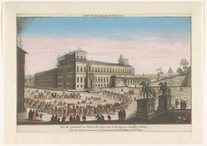 Vue du Palazzo del Quirinale à Rome - Jacques Gabriel Huquier