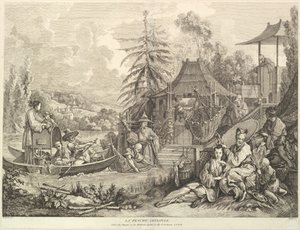 La pêche chinoise, de Chinoiseries, après 1743 - Jacques Gabriel Huquier