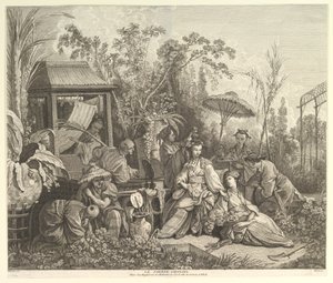 Le Jardin Chinois, de Chinoiseries, après 1743