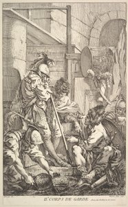 Deuxième salle de garde, milieu à la fin du 18e siècle - Jacques Gabriel Huquier