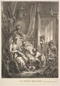 Le Petit Ménage, milieu à fin du 18e siècle - Jacques Gabriel Huquier
