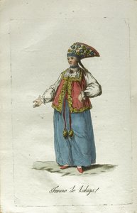 Une jeune fille de Kaluga en tenue de fête