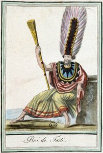 Roi de Tahiti - dans "Encyclopédie des voyages" par J. Grasset Saint-Sauveur - Jacques Grasset de Saint Sauveur
