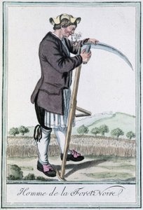 Homme de la Forêt-Noire - dans « Encyclopédie des voyages » par Grasset St Sauveur, éd. 1796 - Jacques Grasset de Saint Sauveur