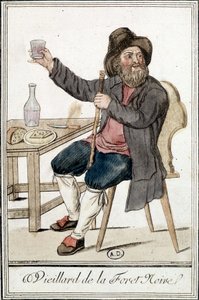 Vieillard de la Forêt Noire - dans "Encyclopédie des voyages" par J. Grasset Saint-Sauveur - Jacques Grasset de Saint Sauveur