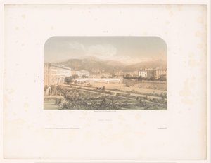 Vue sur le Jardin public et le Pont-Neuf à Nice - Jacques Guiaud