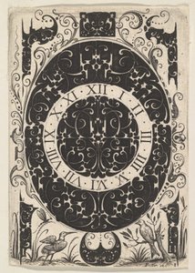 Boîtier de montre ovale avec oiseaux et motifs plus petits, vers 1614-19 - Jacques Hurtu