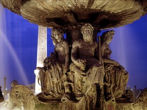 Fontaine de la Place de la Concorde à Paris - Jacques Ignace Hittorff