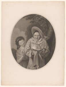 Pierrot avec une saucisse - Jacques Louis Copia