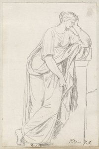 Une muse du sarcophage des muses - Jacques Louis David