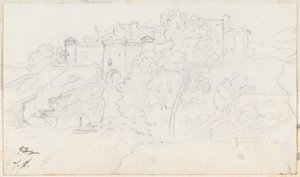 Château sur une colline - Jacques Louis David