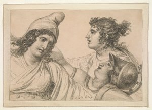 Composition avec trois figures - Jacques Louis David