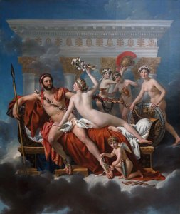 French: Mars désarmé par Vénus Mars Being Disarmed by Venus - Jacques Louis David