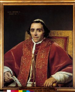 Portrait en buste du pape Pie VII (Grégoire Chiaramonti), pape en 1800 (1742-1823) - Jacques Louis David