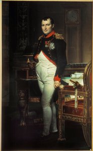 Portrait en pied de Napoléon Ier dans son cabinet de travail aux Tuileries - Jacques Louis David