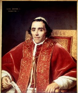 Portrait de Pie VII (1742 - 1823) par David. 1805. Musée de Versailles - Jacques Louis David
