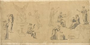 Études de femmes classiques, avec Éros