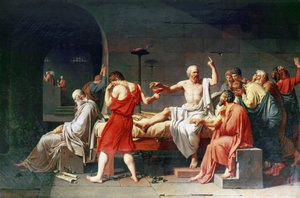 La mort de Socrate, 4ème siècle av. J.-C., 1787 - Jacques Louis David