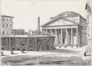 Le Panthéon vu de la Piazza