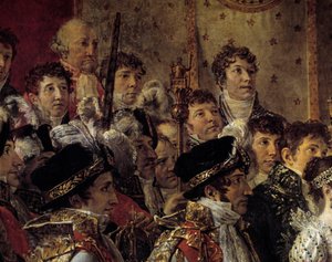 Le Rite de Napoléon. Détail représentant les frères de Napoléon