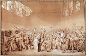 Le Serment du Jeu de Paume (dessin préparatoire)