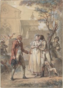 Le Baiser rendu - Jacques Louis François Touzé