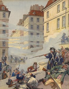 Agitation révolutionnaire dans les rues de France - Jacques Marie Gaston Onfray de Breville (Job)
