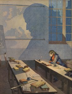 Le jeune Napoléon Bonaparte étudiant