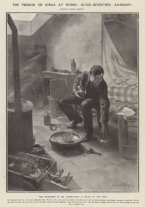 La terreur des rois au travail : anarchie quasi-scientifique (litho) - Jacques Marie Omer Camoreyt