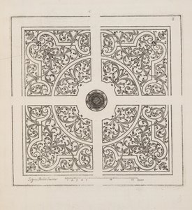 Design pour Parterre, du Théâtre des Plans et Jardinages, pub.1652 (gravure) - Jacques Mollet