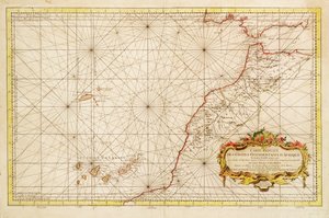 Carte de la côte nord-ouest de l