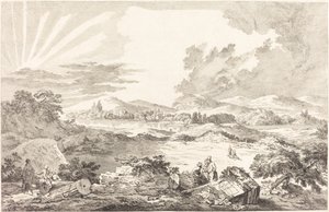 Le Dromos, Athènes - Jacques Philippe LeBas after Julien David Le Roy