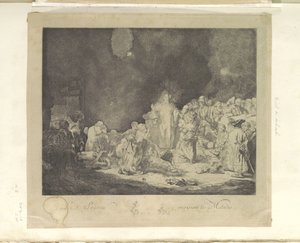 Christ prêchant (La Gravure des Cent Florins) - Jacques Philippe Le Bas