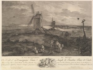 Deuxième vue des environs de Bruges - Jacques Philippe Le Bas