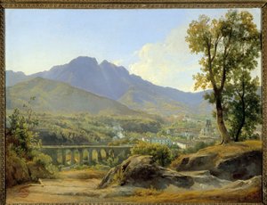 Paysage, vue depuis la Villa Cava