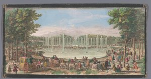 Vue du Bassin de Neptune dans le Jardin de Versailles - Jacques Rigaud (possibly)