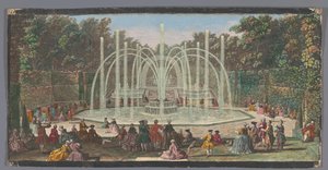 Vue du Bosquet des Trois Fontaines dans le Jardin de Versailles - Jacques Rigaud (possibly)