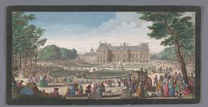 Vue du Palais du Luxembourg à Paris depuis le jardin