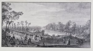 La rivière artificielle, villa de Lord Burlington à Chiswick