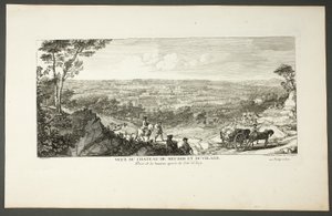 View of Royal Palace of Meudon and Village (Vue du Chateau de Meduon et du village), from the series Le Château de Meudon