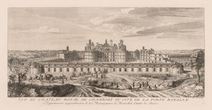Vue du Château royal de Chambord, du côté de la Porte royale - Jacques Rigaud