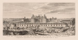 Vue du Château royal de Chambord, du côté de la Porte royale - Jacques Rigaud