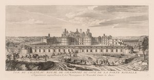 Vue du Château royal de Chambord, du côté de la Porte royale - Jacques Rigaud