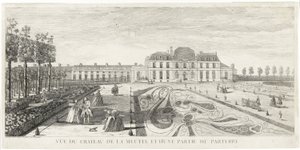 Vue du château de Meudon et d