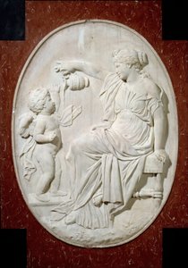 Monument au cœur de Louis XIII : les quatre vertus cardinales. Tempérance. Élément décoratif du monument funéraire de Louis XIII à l