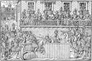 Le tournoi où Henri II est mortellement blessé, 1559 - Jacques Tortorel